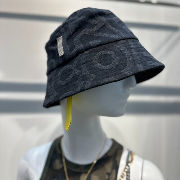 NEW! NWT! Marc Jacobs TheMonogram Bucket Hat -Black Denim Unisex - Picture 3 of 7